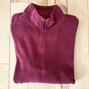Orvis zip neck pullover sweatshirt
